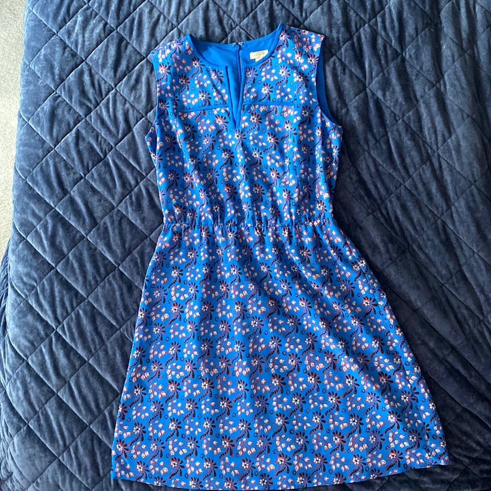 J Crew floral suiting dres
